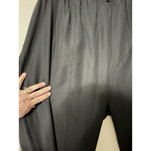 Halara Women's Black Slacks Barrel Leg Elastic Waist Plus Sz 2X Classic Career - Picture 11 of 14